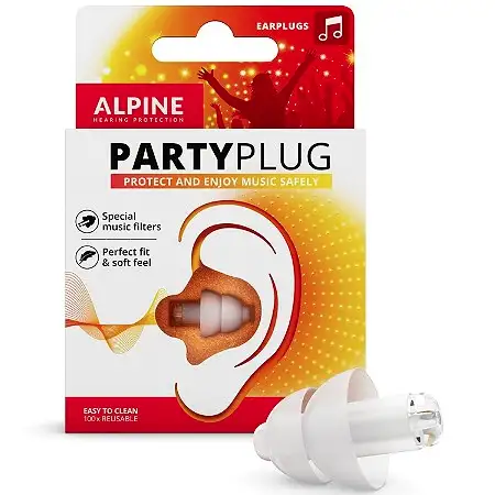 Alpine PartyPlug - Protections auditives - Transparent 1 paire