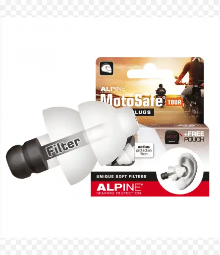 Alpine MotoSafe Tour Bouchons d'Oreilles Moto 1 Paire