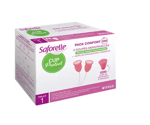 Saforelle Cup Protect 2 coupes mentruelles taille 1