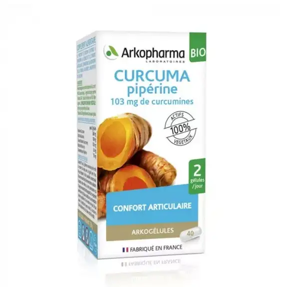 Arkogélules Curcuma+ piperine BIO 40 gélules