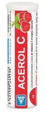 Acerol C pot Nutergia 15 comprimés