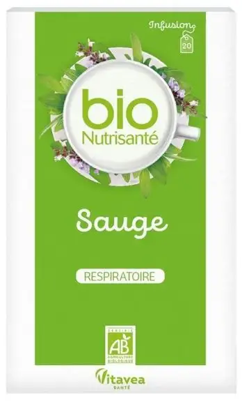 Vitavea Infusion Bio SAUGE RESPIRATOIRE 20 Sachets