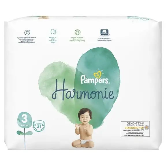 Pampers Harmonie Couches T3 (6-10kg) - 31 couches