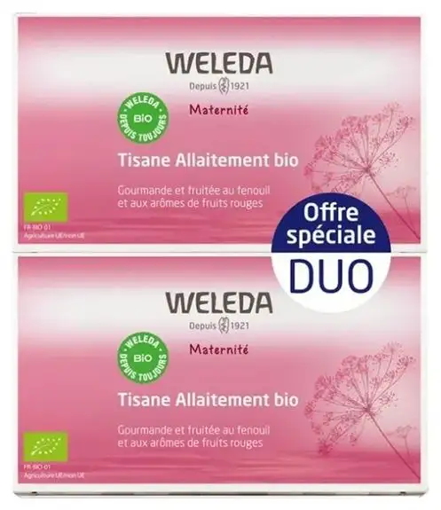 Weleda Tisane duo d'Allaitement Fruits Rouges 2x20 Sachets