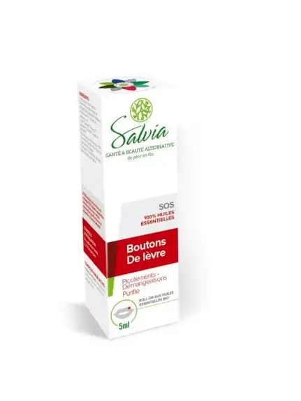 Salvia Roll-on SOS Boutons de lèvre - 5ml
