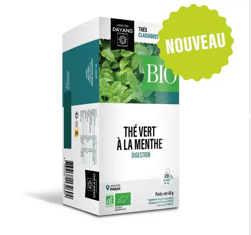 Dayang Thé vert à la menthe BIO 20 infusettes
