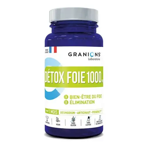 Granions Détox Foie 60 Comprimés Cure de 1 Mois