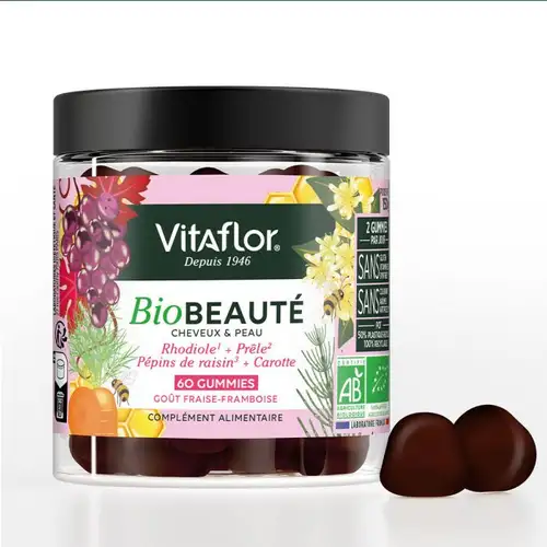 Vitaflor Bio Beauté 60 Gummies Cheveux & Peau