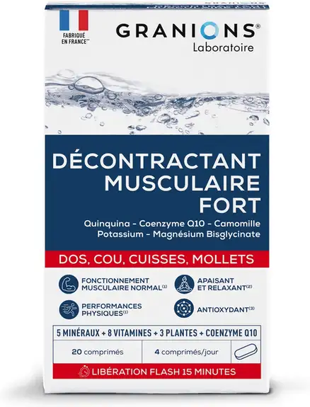 Granions Décontractant Musculaire Fort 20 Comprimés
