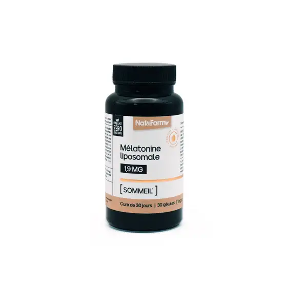 Nat & Form Nutraceutique Mélatonine Liposomale 30 Gélules