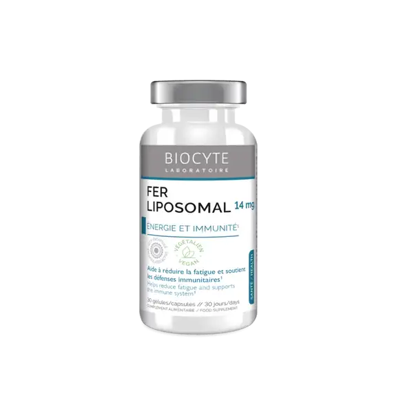 Biocyte Longevity Fe Fer Liposomal 30 Gélules