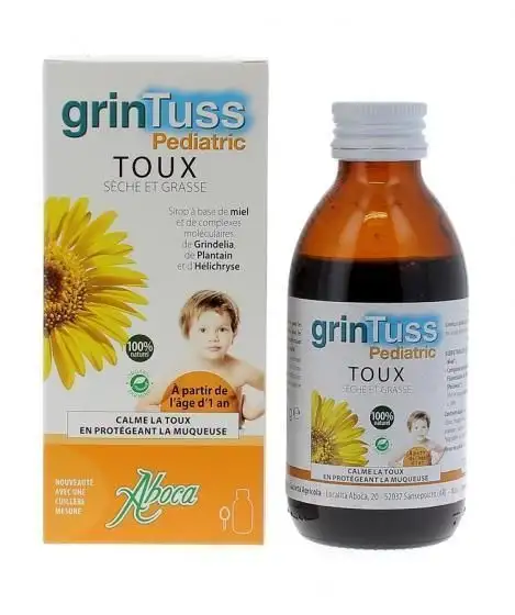 Aboca Grintuss Sirop Enfants Tous Types de Toux 128g
