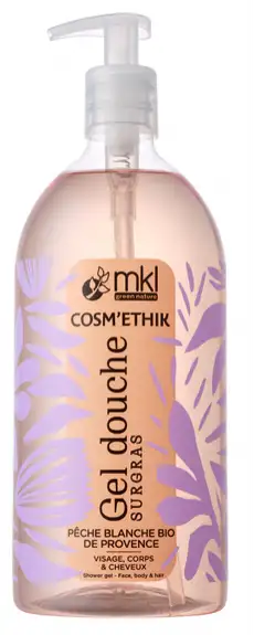 MKL Cosm'ethik Gel Douche Pêche Blanche de Provence BIO 1L