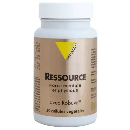 Vitall+ Ressource Force Mentale et Physique 30 Gélules