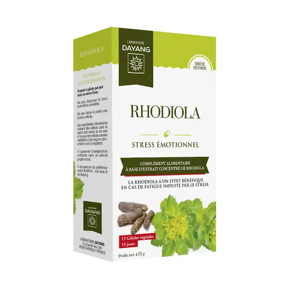 Dayang Rhodiola 15 gélules végétales