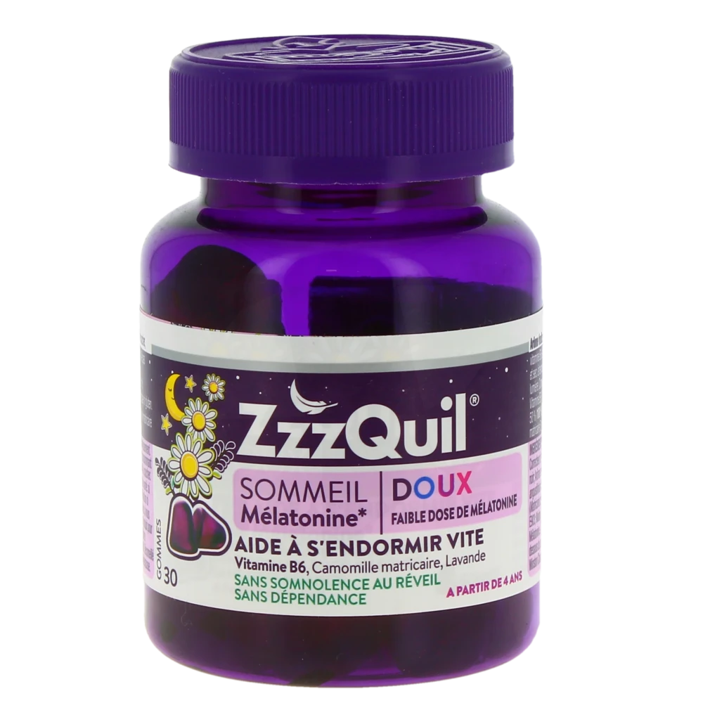 Zzzquil Doux Sommeil Gomme Fruits Des Bois Pot De 30